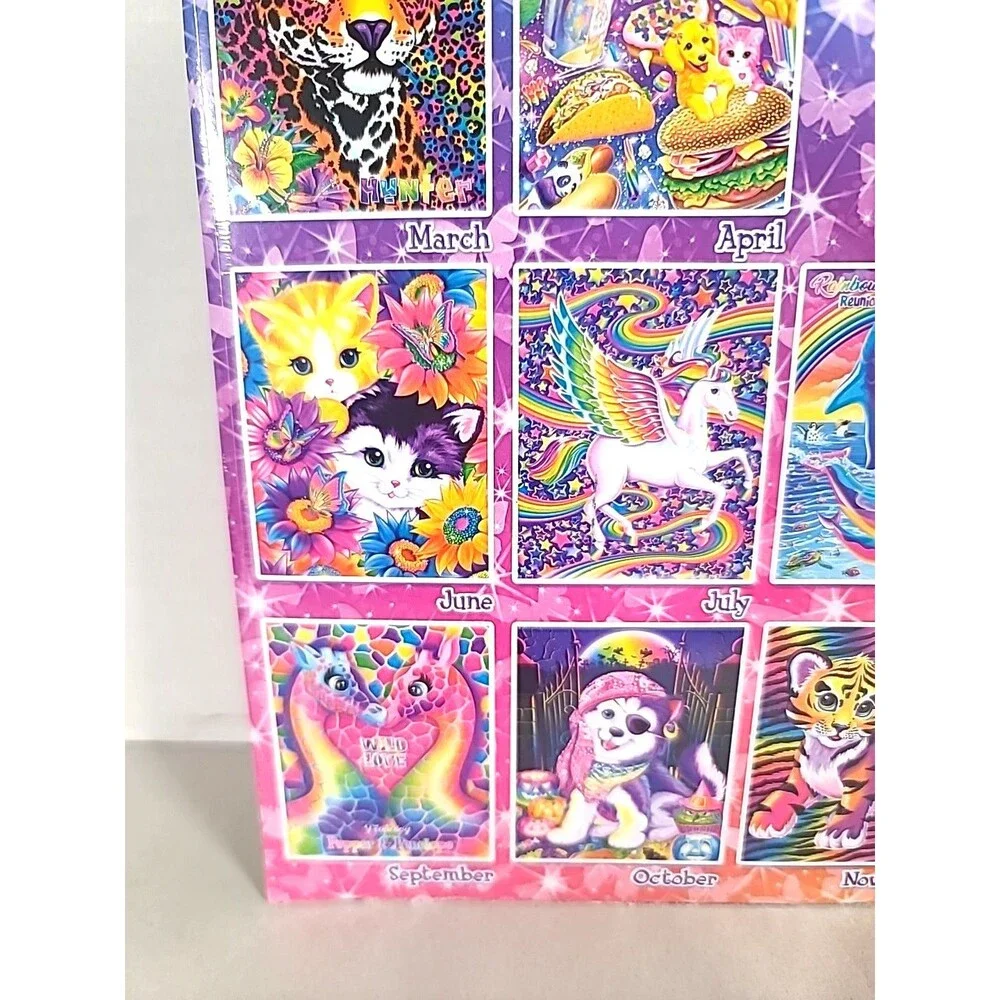 NEW Sealed Lisa Frank New 2019 Calendar 12 Month Wall Hanging Year
